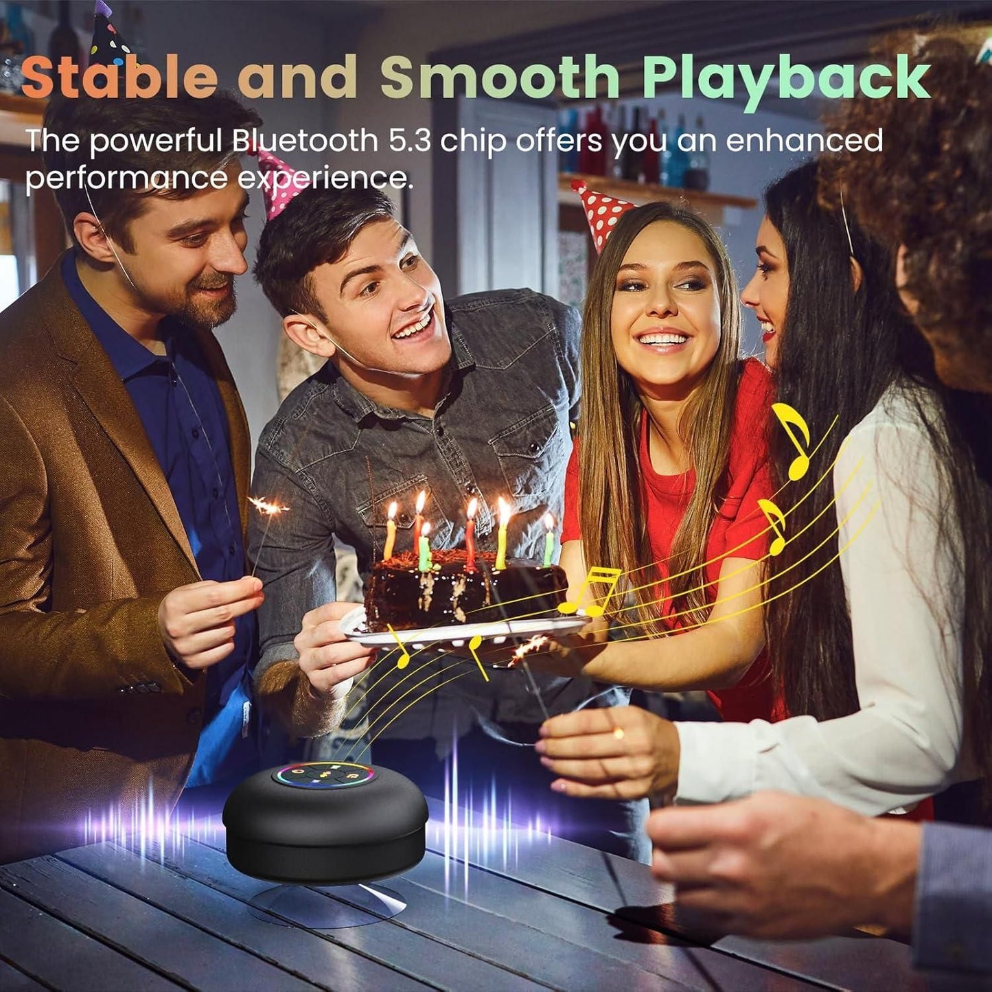 suction Waterproof Bluetooth Speaker