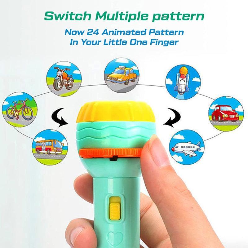 Slide Flashlight Torch Kids learning Toy