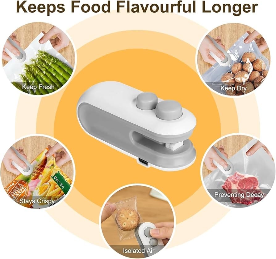 2-in-1 mini bag  sealer and cutter machine