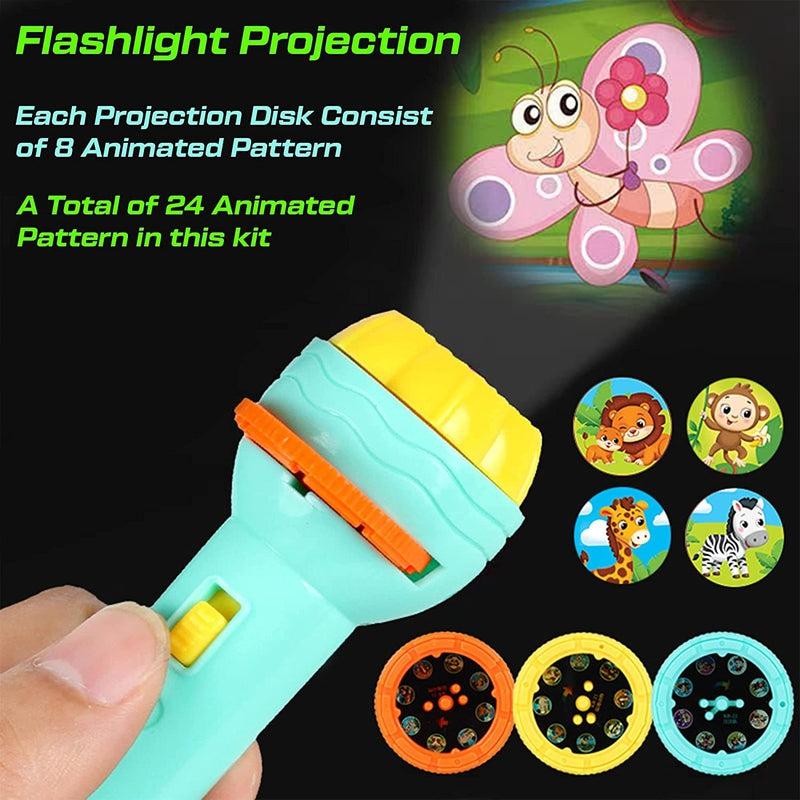 Slide Flashlight Torch Kids learning  Toy