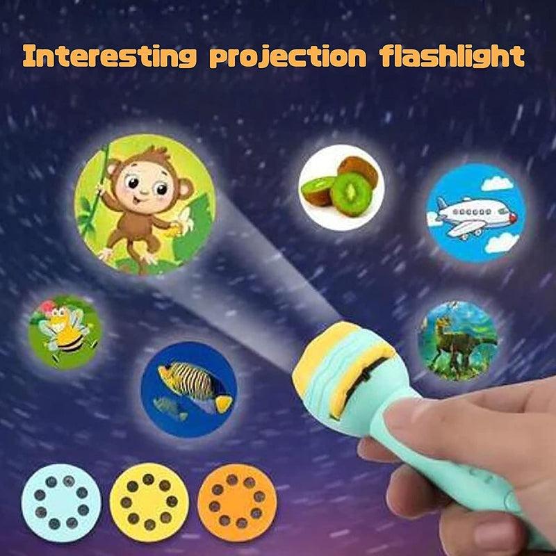 Slide Flashlight Torch Kids learning  Toy