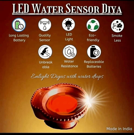 Water Sensor Diya Set (24 pcs)