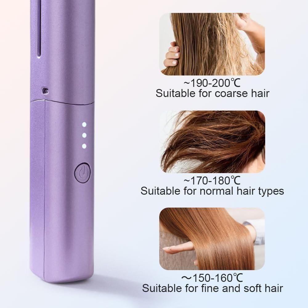 Portable Mini Hair Straightner  Rechargeable